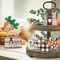 Easter Bunny Tiered Tray Decor, Farmhouse Tiered Tray Decorations, Happy Easter Bunny Carrots Buffalo Plaid Wooden Signs, Spring Rustic Rabbit Decor for Home Table Mantel Church Party